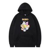 Unisex Cartoon Kpop Printed Leisure Sports Hoodie