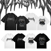 Kpop Poster Logo Printed Short Sleeve Top