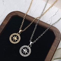 SKZ Compass Pendant Necklace