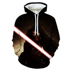 Trendy Men's Darth Vader 3D Printed Hoodie