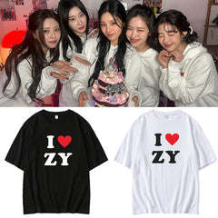 KPOP Crew Neck Casual Cotton Short Sleeve T-Shirt