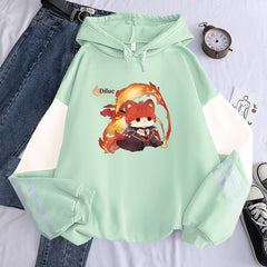 Unisex Cute Game Pattern Print Loose Hoodie