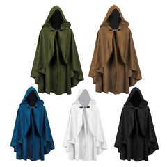 Retro Medieval Hooded Cape Costume