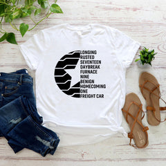 Women's Bucky Letter Print Short Sleeved T-shirt