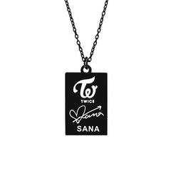 KPOP Signature Tag Necklace