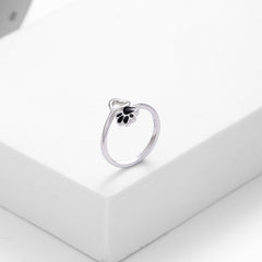 Exquisite Cat Paw Adjustable Ring