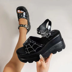 Black Widow Platform Sandals