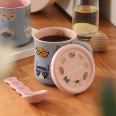 Cartoon Cat Ceramic Mug