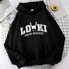 Unisex Loki Printed Casual Loose Hoodie