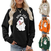 Versatile Boo Jee Fun Print Crew Neck Sweatshirt