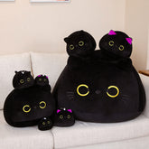 Cute Black Cat Pillow Plush Doll