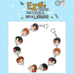 Kpop Cartoon Acrylic Key Ring Bag Pendant