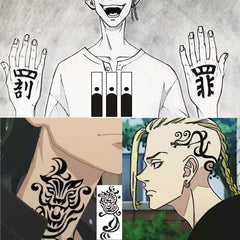 Mikey Anime COS Tattoo Stickers