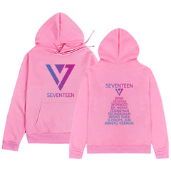 Trendy Kpop Logo Printed Casual Hoodie