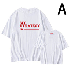 KPOP Album STRATEGY Print Round Neck T-shirt