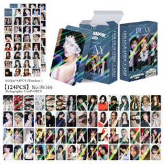 124pcs TWICE MISAMO Holographic Photocard Sticker