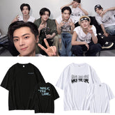 Kpop WALK THE LINE Print Short-sleeved T-shirt