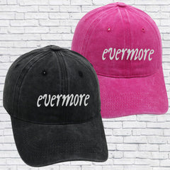 Vintage Washed Evermore Embroidery Baseball Cap