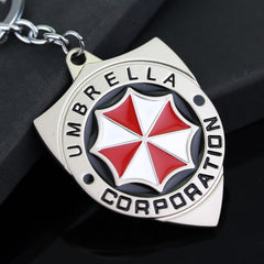 Umbrella Corp Keychain Pendant Necklace