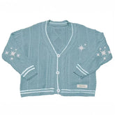 Taylor OPALITE Embroidered Sky Blue Cardigan