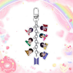 JK V JIN JIMIN Acrylic Pendant Bag Keychain