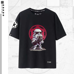 Casual Jedi Graphic Short-sleeved T-shirt