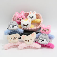 Cartoon KPOP Plush Grab Clip Hairpin