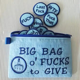 Big Bag of Fucks to Give Zipper Pouch - Fucks to Give Gag Gift
