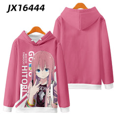 Trendy Anime Bocchi Cosplay Pullover Hoodie