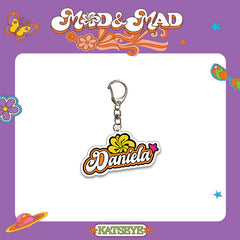 Megan Manon Yoonchae Name Tag Acrylic Keychain