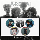 LNGSHOT Magazine Badge Mirror Keychain