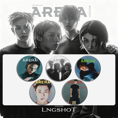 LNGSHOT Magazine Badge Mirror Keychain