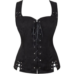 Steampunk Pirate Suede Lace-up Vest