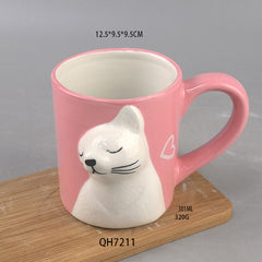 Kissing Cats Ceramic Mug