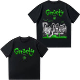 Casual KPOP Gnarly Graphic Cotton T-Shirt