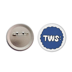 TWS SPARKLING DAYS Tinplate Badge Mirror Keychain