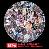 101PCS NM Fe3O4 StickOut Stickers