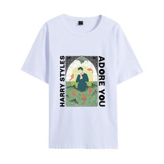 Unisex Graphic Print Round Neck Short Sleeve T-shirt