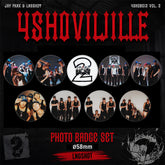 "4SHOBOIZ" Trailer Photo Badge Mirror Keychain