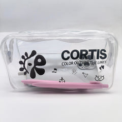 COLOR OUTSIDE THE LINES PVC Portable Cosmetic Bag