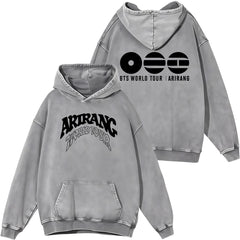 Vintage ARIRANG Tour Print Cotton Washed Hoodie