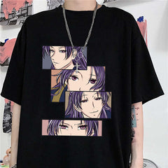 Casual Anime Graphic Printed T-Shirt