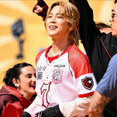 JIMIN Embroidered Fake Two-piece Jersey