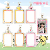 KPOP Cartoon Photocard Insert Keychain