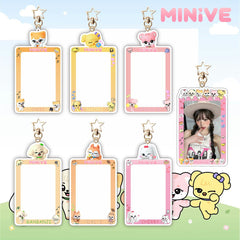 KPOP Cartoon Photocard Insert Keychain