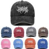 Gothic Vintage Washed Embroidered Baseball Cap