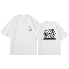 SKZ TOY WORLD Print Short-sleeved T-shirt