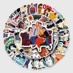 55 Friends Graffiti Waterproof Stickers