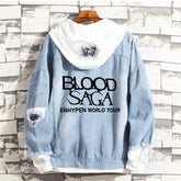 EN- BLOOD SAGA World Tour Fake Two Denim Jacket