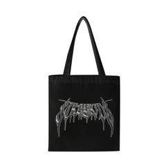Trendy Kpop Logo Zipper Tote Bag